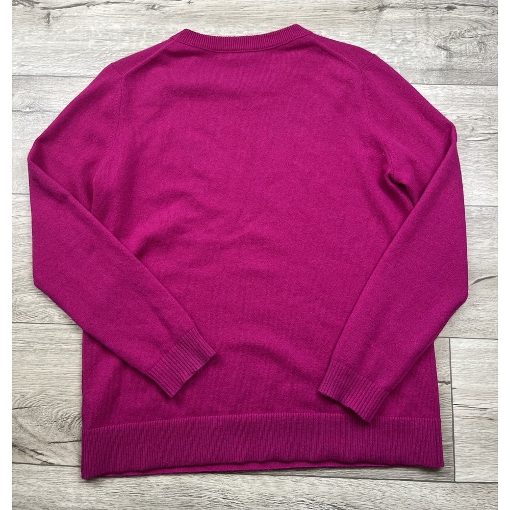 Jennie Liu Sweater Women's XL Pink 100% Cashmere Crewneck Pullover Knit - Picture 9 of 10